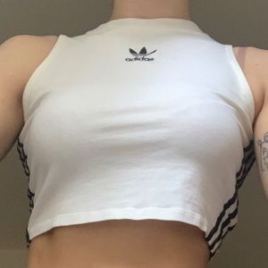 M White Adidas Crop